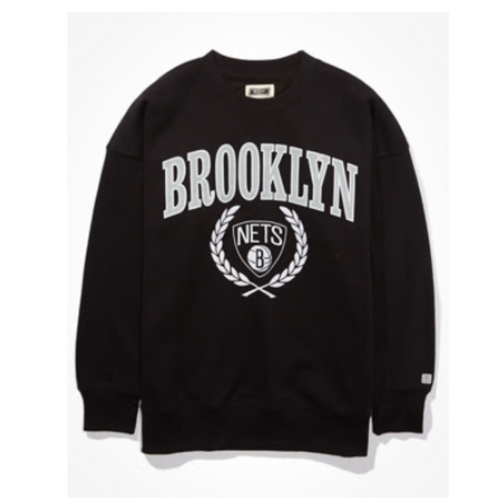 tailgate women’s brooklyn nets oversized fleece sweatshirt from abercrombie